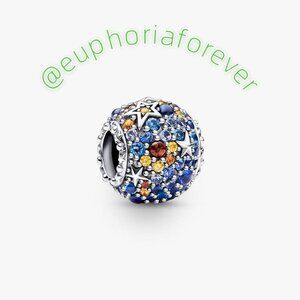 Pandora Planet Mercury & Stars Sparkling Charm